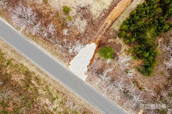 高清摄影 航拍中的道路与自然