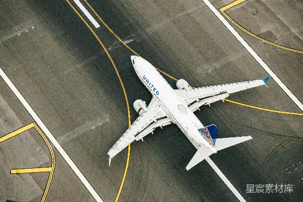 高清摄影 空中俯瞰波音客机