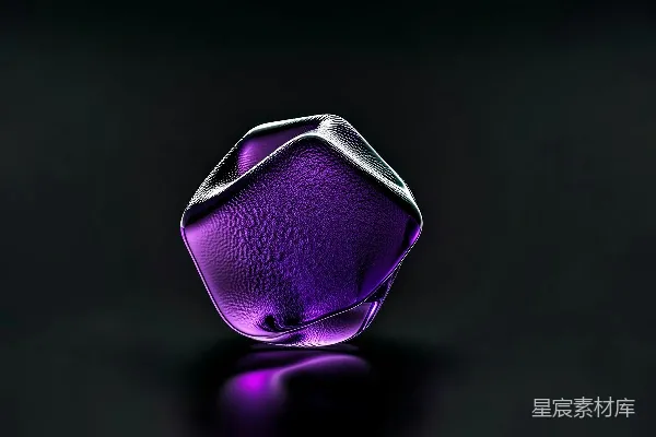 高清摄影 紫色晶体的光影效果