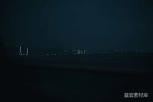 高清摄影 夜幕下的城市剪影