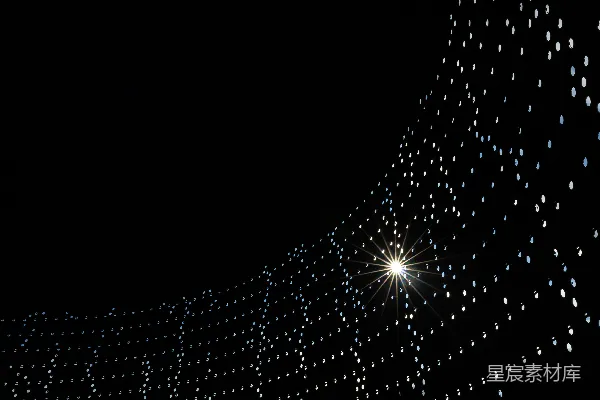 高清摄影 夜空下的光点