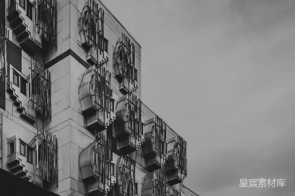 高清摄影 工业风建筑的黑白美学