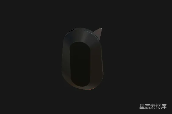 高清摄影 黑色猫耳小物3D渲染