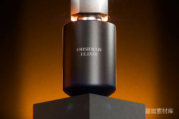 高清摄影 Obsidian Elixir 香水瓶