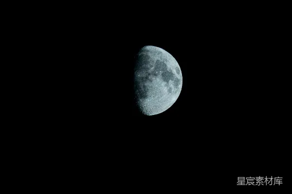 高清摄影 夜空中的弯月