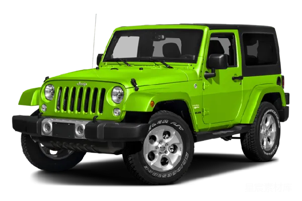 元素素材 绿色Jeep吉普车
