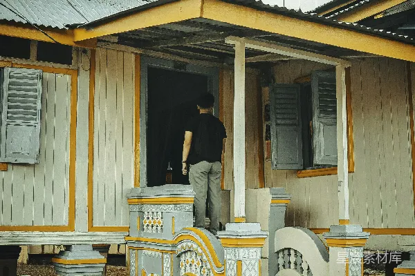 高清摄影 背影中的传统建筑