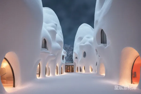 高清摄影 奇幻雪域建筑