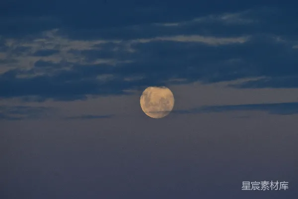 高清摄影 夜空中的圆月