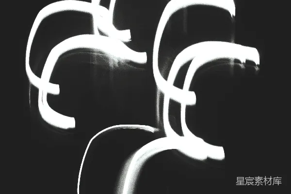 高清摄影 动态光线效果中的数字0