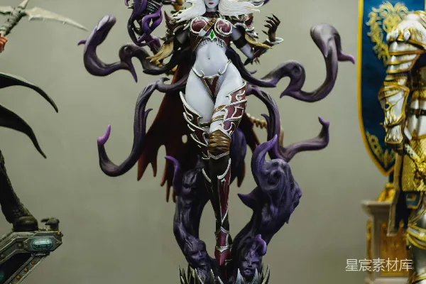 高清摄影 黑暗精灵雕像展示