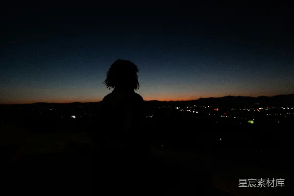 高清摄影 夜幕下的城市剪影