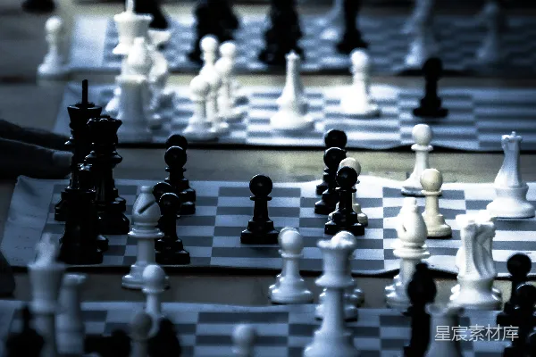高清摄影 棋盘上的博弈