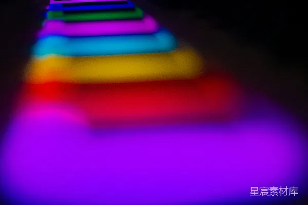 高清摄影 彩色渐变光条