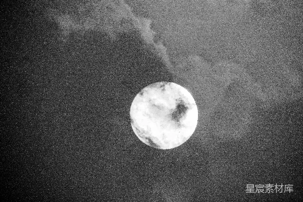 高清摄影 月夜的云影