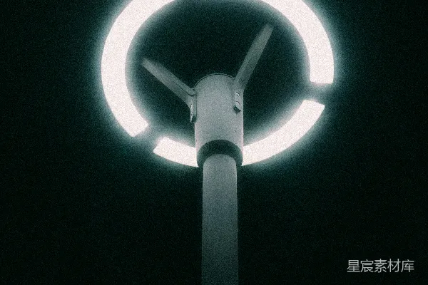 高清摄影 夜幕下的路灯