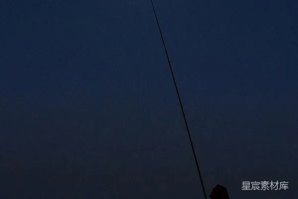 高清摄影 月夜垂钓