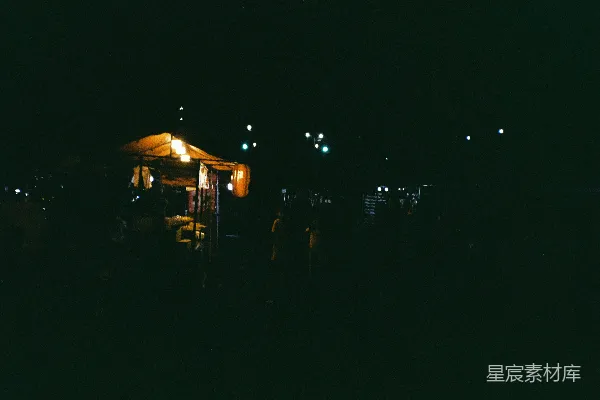 高清摄影 夜晚的户外市集