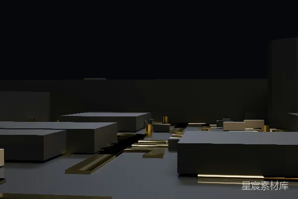高清摄影 现代风格几何建筑模型