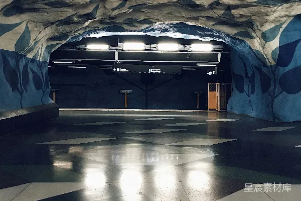 高清摄影 瑞典斯德哥尔摩T-Centralen地铁站