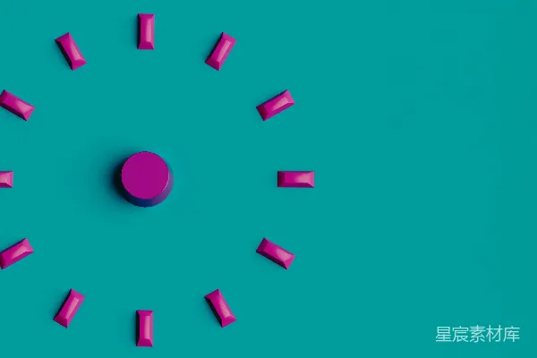高清摄影 紫色几何排列