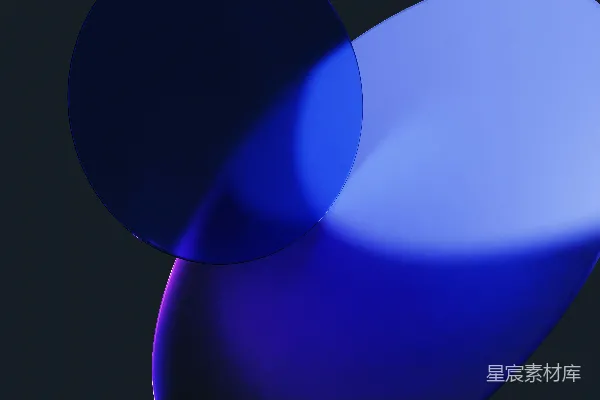 高清摄影 蓝色渐变几何抽象