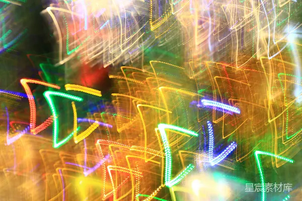高清摄影 霓虹灯轨迹的夜景