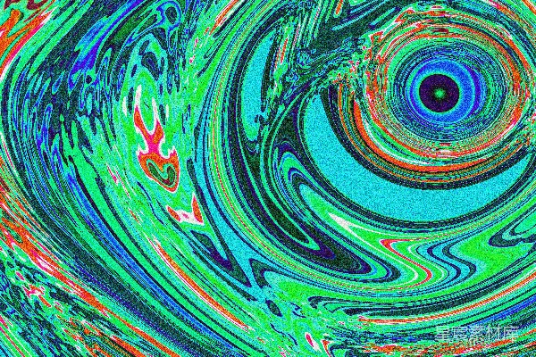 高清摄影 色彩漩涡：幻觉与梦境的结合