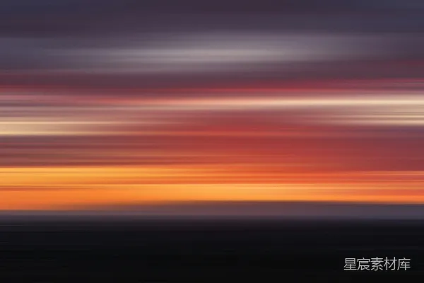 高清摄影 夕阳西下的渐变色彩