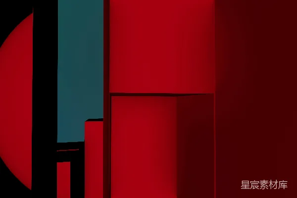 高清摄影 红色几何抽象背景