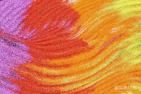 高清摄影 色彩斑斓的沙画艺术