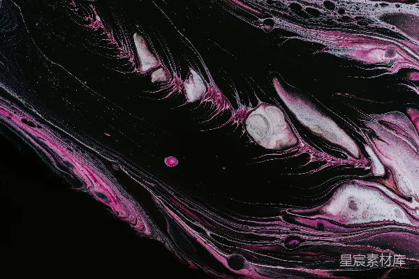 高清摄影 流动的色彩与黑暗的对比