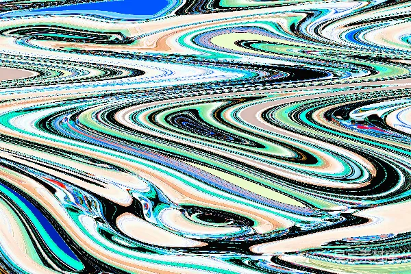 高清摄影 色彩漩涡：抽象艺术背景
