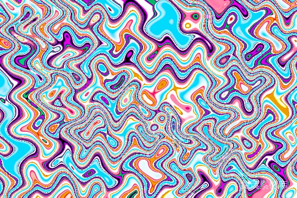 高清摄影 色彩斑斓的抽象波浪背景