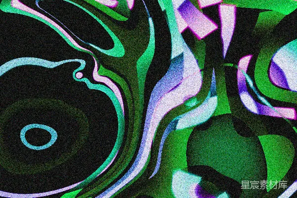 高清摄影 霓虹交错的抽象艺术