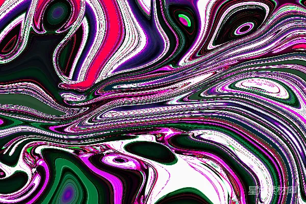 高清摄影 流动的色彩漩涡