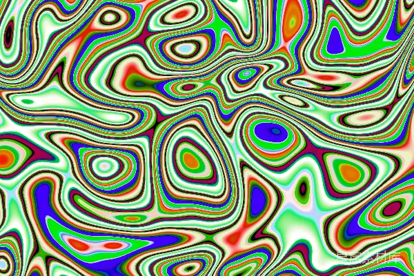 高清摄影 色彩斑斓的抽象波浪纹理