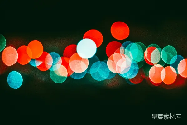 高清摄影 夜色中的光斑