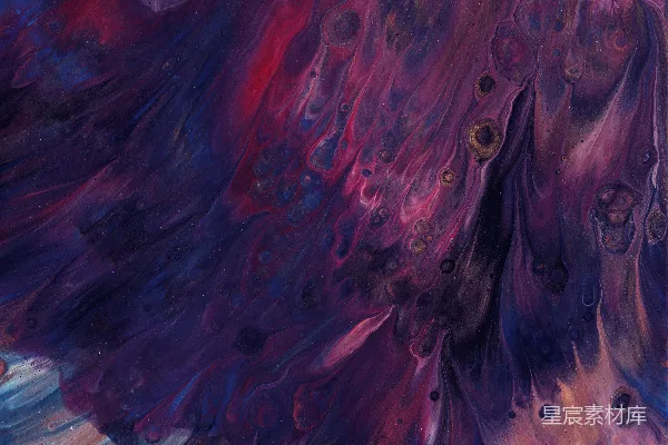 高清摄影 流动的宇宙：紫红色调的艺术抽象