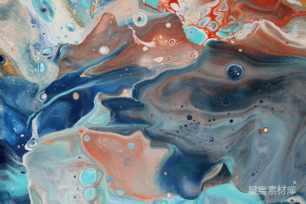 高清摄影 流动的色彩抽象画