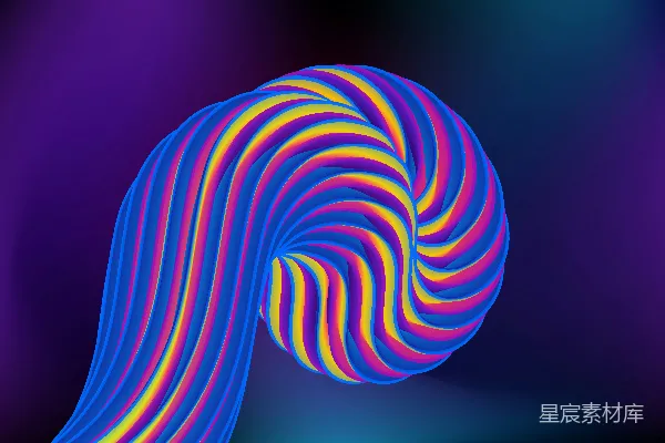 高清摄影 旋转的彩色螺旋