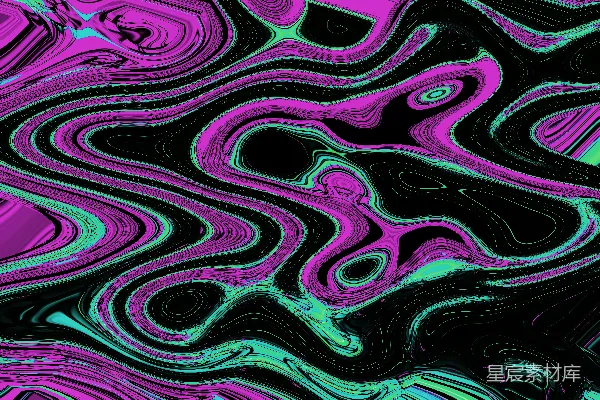 高清摄影 霓虹漩涡：抽象流线艺术
