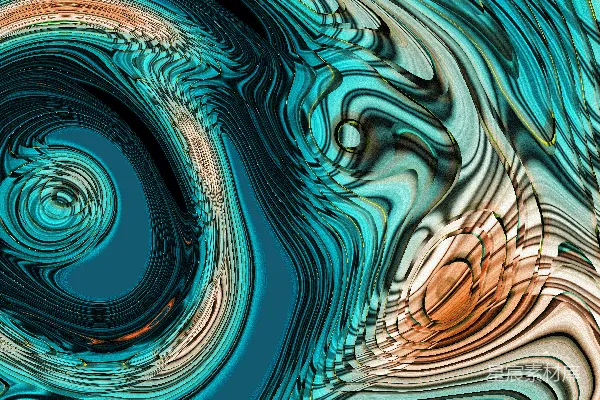 高清摄影 涡旋的色彩迷宫