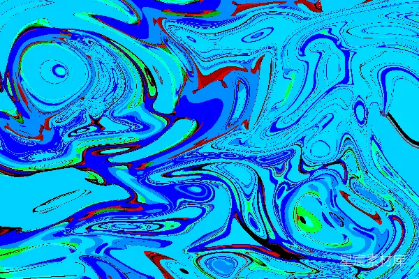 高清摄影 抽象流动的色彩海洋