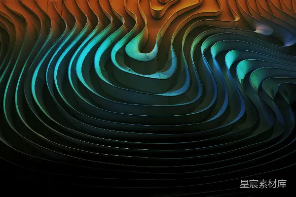 高清摄影 抽象扭曲的波浪纹理