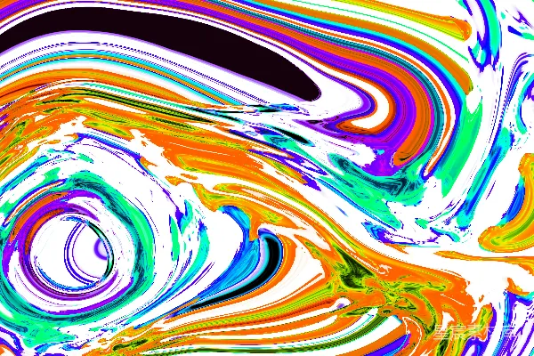 高清摄影 色彩流动的抽象图案