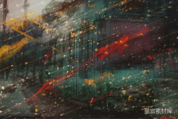高清摄影 雨中的城市景象