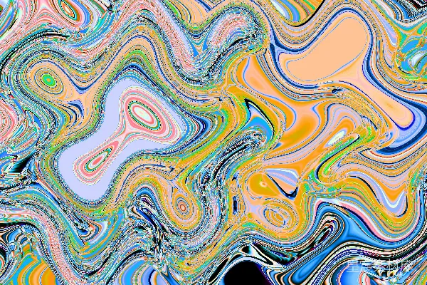 高清摄影 色彩漩涡：抽象的流动美感