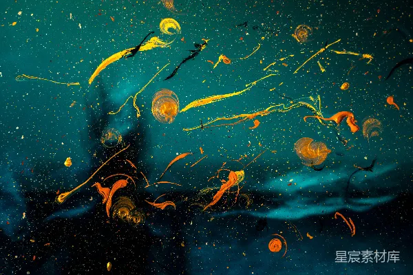 高清摄影 抽象宇宙：色彩与线条的交响