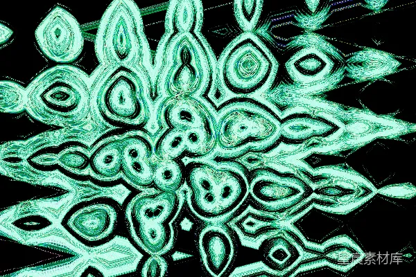 高清摄影 绿色流光幻影
